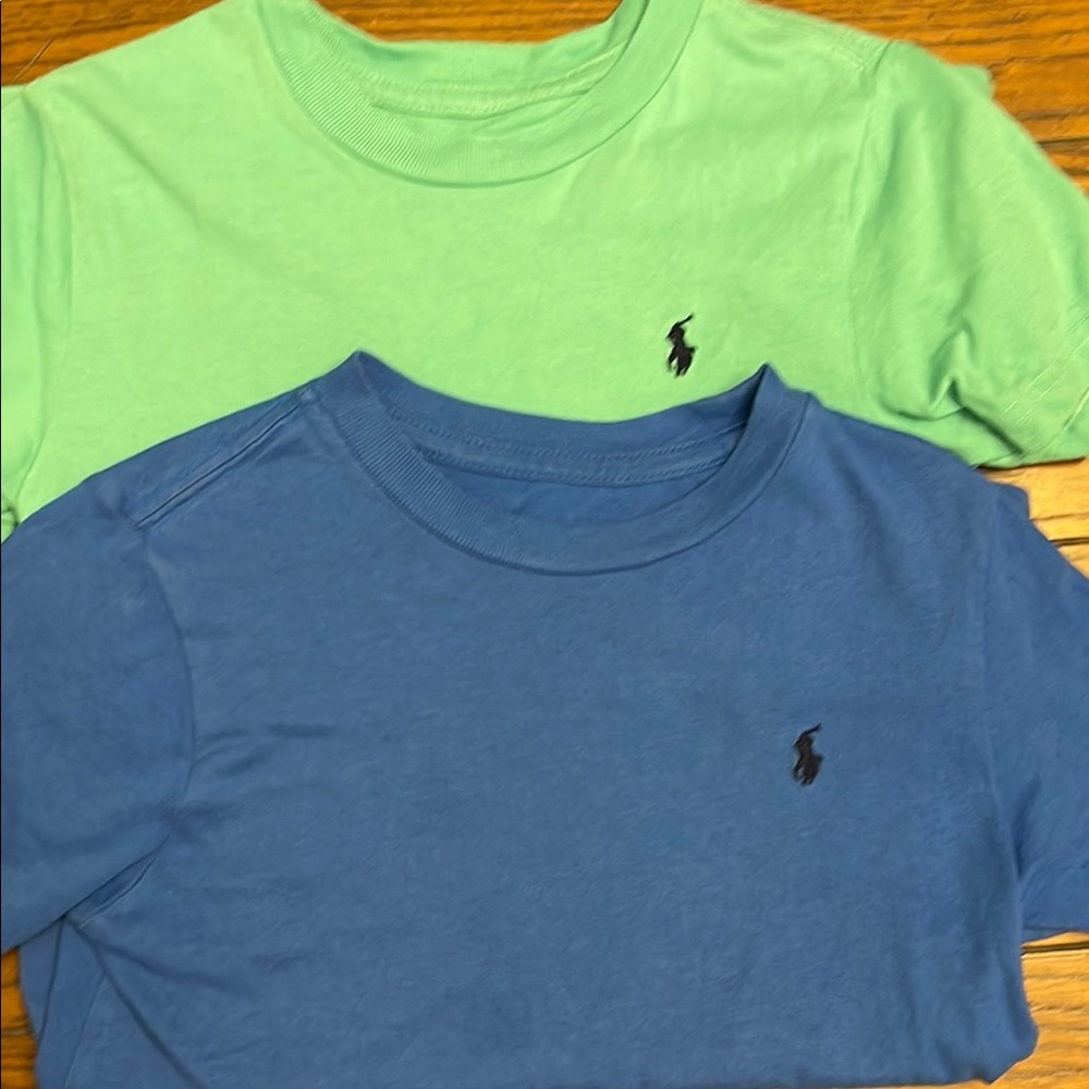 Ralph Lauren Kids Green and Blue Shirts